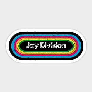 joy ll rainbow retro Sticker